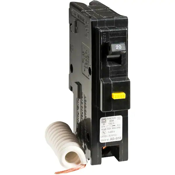 Homeline 20 Amp Single-Pole GFCI Circuit Breaker